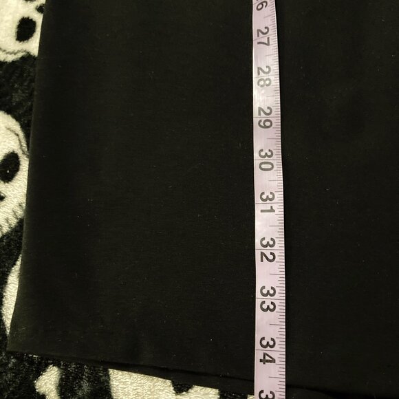 DEX Black pencil dress w/ pleather and gold tone chain detailing ~ MEDIUM LARGE - Picture 6 of 15